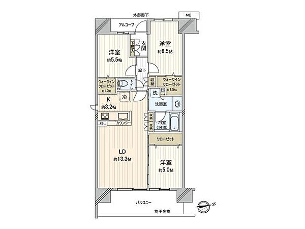 間取りを拡大表示