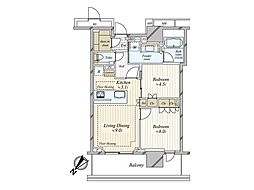 ブランズタワー豊洲 2LDKの間取図画像