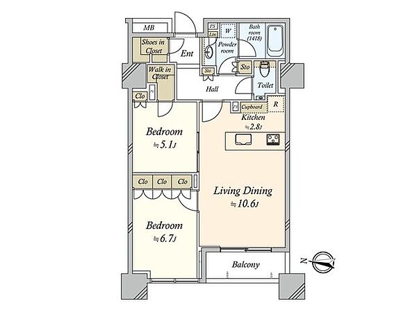間取りを拡大表示