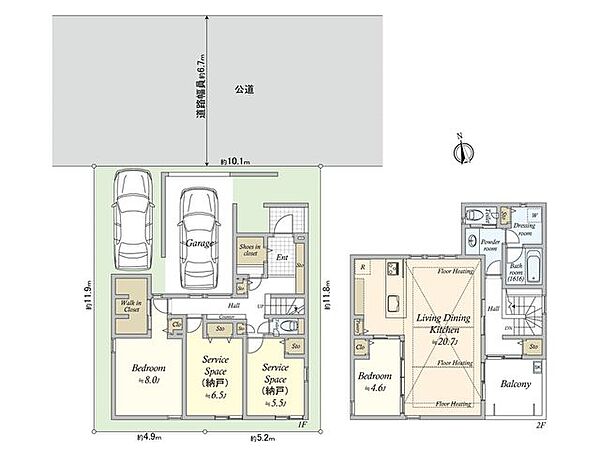 間取りを拡大表示