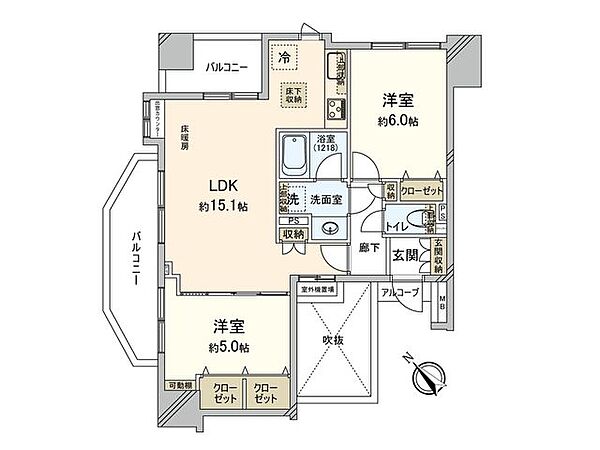 間取りを拡大表示