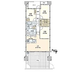 シーズンアリーナ新百合ケ丘 3LDKの間取図画像