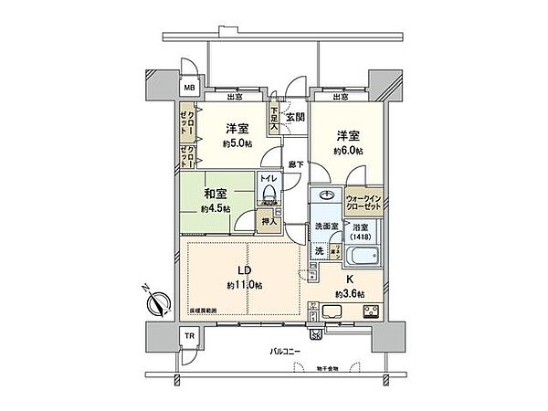 間取りを拡大表示