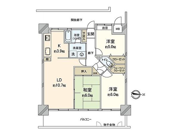 間取りを拡大表示
