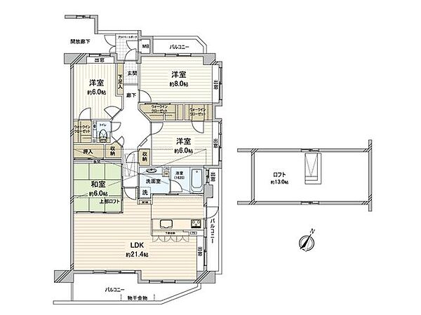 間取りを拡大表示