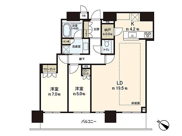 間取りを拡大表示