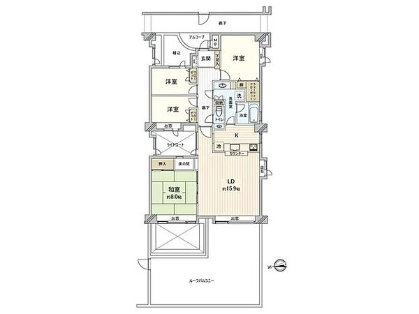 間取りを拡大表示