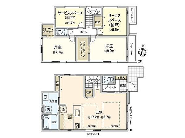 間取りを拡大表示