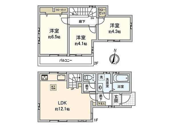 間取りを拡大表示
