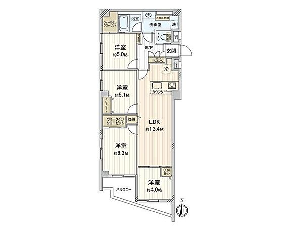 間取りを拡大表示