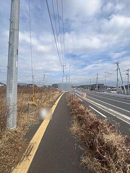 南東側前面道路（2026年2月撮影）