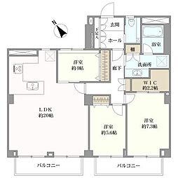 目黒が丘マンションの間取図画像
