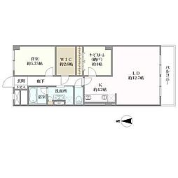 メゾーネ御殿山 1SLDKの間取り