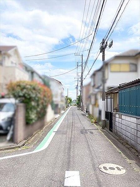 現地前道路（北側）