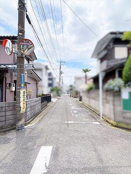 現地前道路（西側）