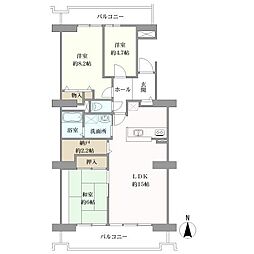 シーアイハイツ町田 3LDKの間取り
