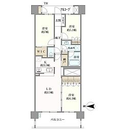 桜堤庭園フェイシア 3LDKの間取り