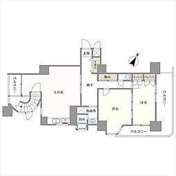 ラポール本蓮沼駅前 2LDKの間取図画像