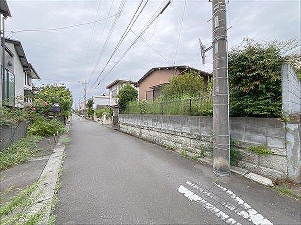 前面道路を含む現地（右手）