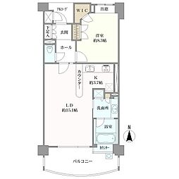 ラ・メルカーサIV 1LDKの間取り