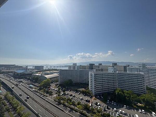共用廊下からの眺望