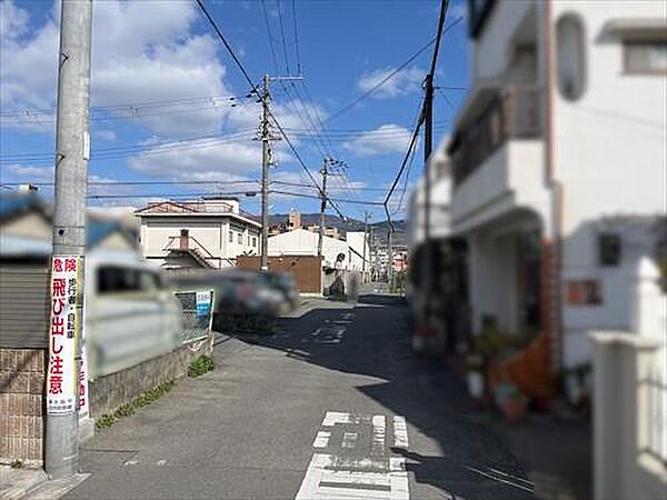 前面道路です。