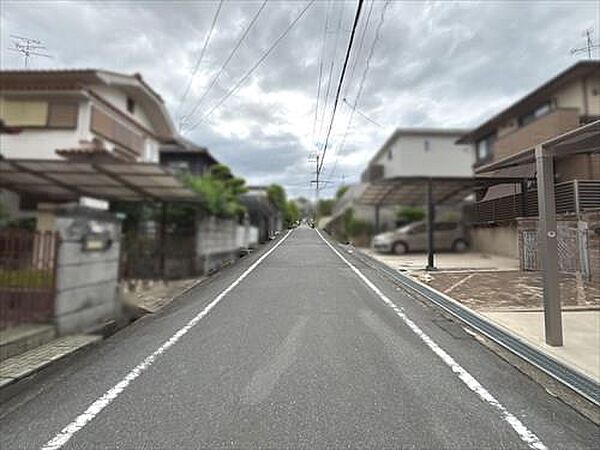 南西側道路です。