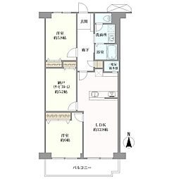 コープ野村京都南 2SLDKの間取り