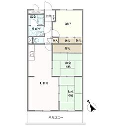 間取図画像 2LDK