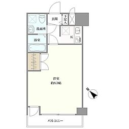 エステート・モア別府 1Kの間取図画像