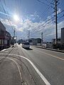 北西側前面道路...