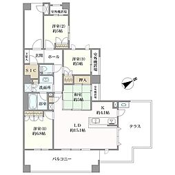 グランドメゾン西新ステージ 4LDKの間取図画像