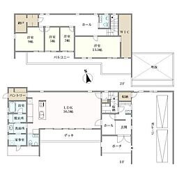 JR鹿児島本線 上熊本駅 徒歩13分 4LDKの間取り