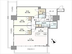 MJR熊本ゲートタワー 3LDKの間取図画像