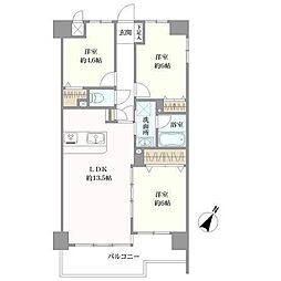 藤和シティコープ平尾駅前 3LDKの間取図画像