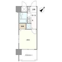 トーカンキャステール己斐本町 1Kの間取り