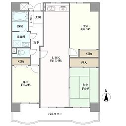 グローリアス刈谷 3LDKの間取り