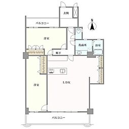 サンシティ光ヶ丘ルグラン 2LDKの間取図画像