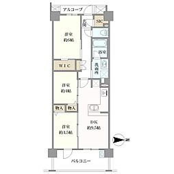 間取図画像 3DK