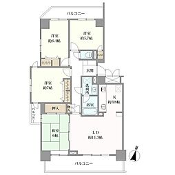 グランドメゾン刈谷 4LDKの間取図画像