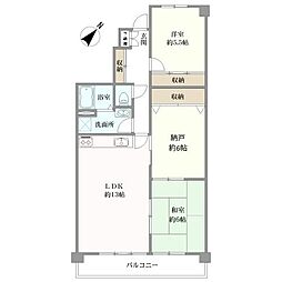 間取図画像 2SLDK