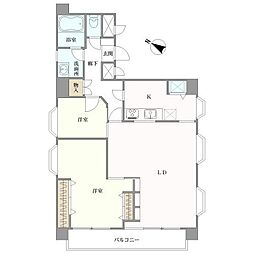 ライオンズマンション西日暮里第二 2LDKの間取り