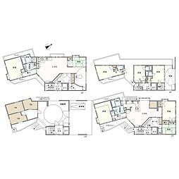 東京メトロ東西線 神楽坂駅 徒歩6分 8LDKの間取り