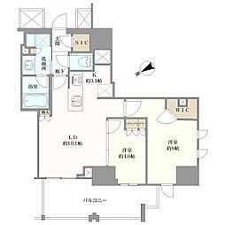 プレミスト中野通り 2LDKの間取り
