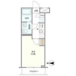 スカイコート戸越の間取図画像