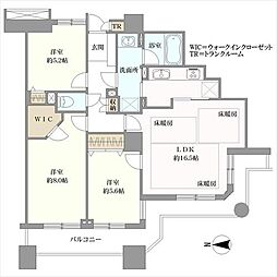 石神井公園ピアレスC棟 3LDKの間取図画像
