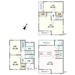 JR京浜東北・根岸線 根岸駅 徒歩20分 4LDKの間取り