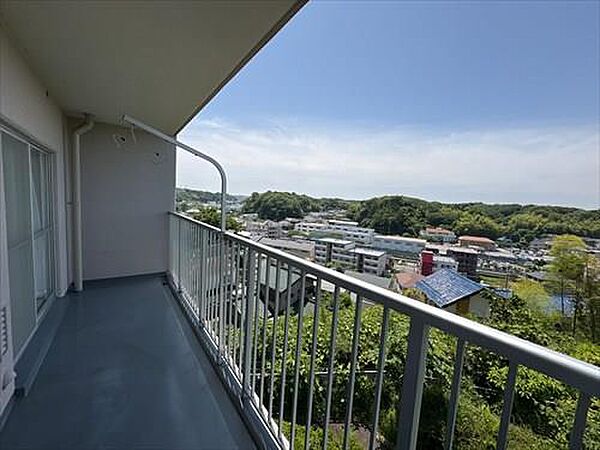 南西向きバルコニーからの眺望