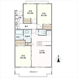 たまプラーザノースヒルズ 3LDKの間取図画像