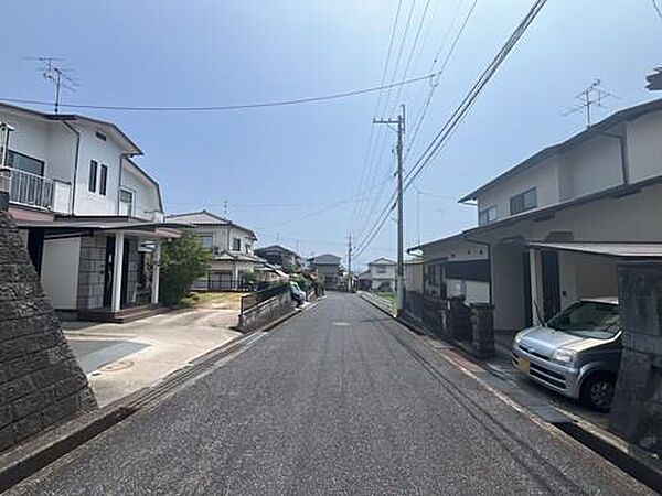 前面道路（南西側より撮影）